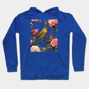 Alabama State Bird Yellowhammer And Camellia Hoodie